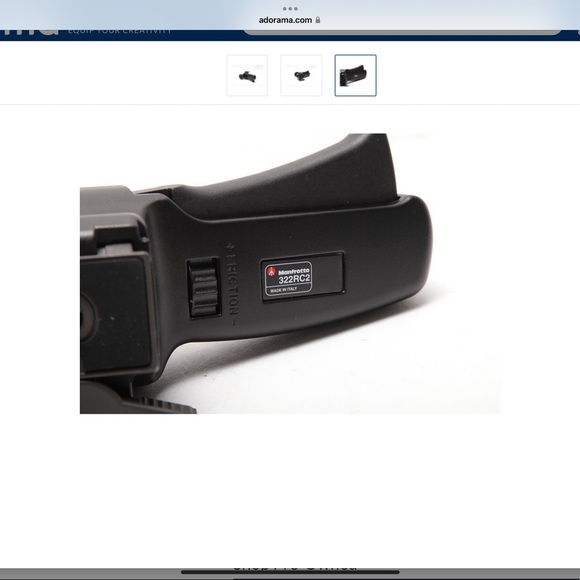 Used Manfrotto 322RC2 Improved Grip Action Ball Head - Picture 3 of 6